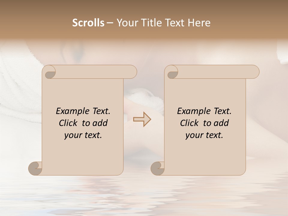 Woman Harmony White PowerPoint Template