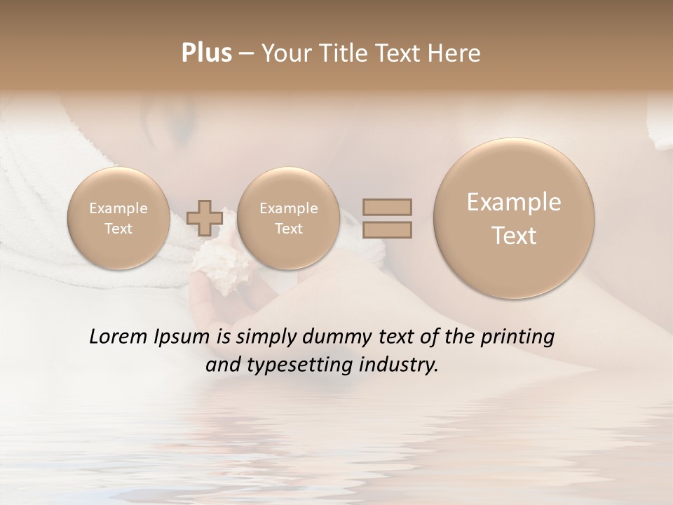 Woman Harmony White PowerPoint Template