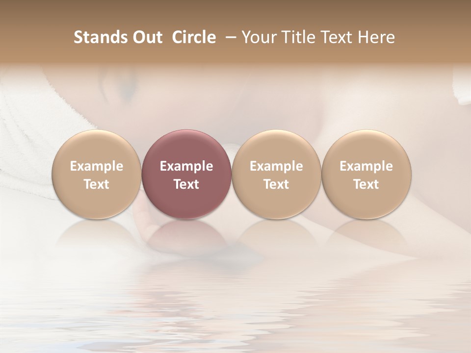 Woman Harmony White PowerPoint Template