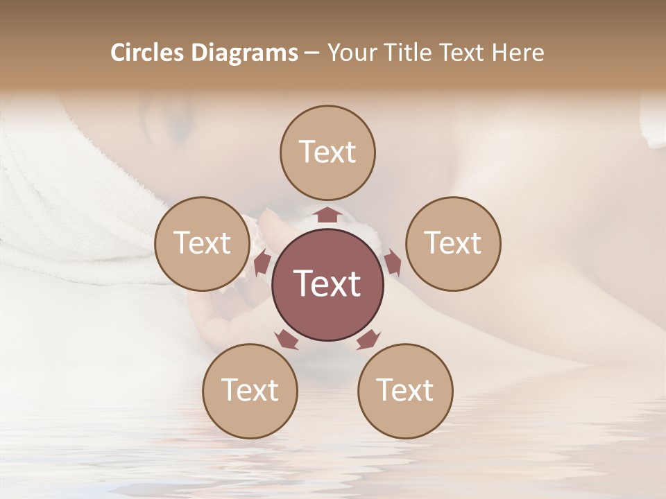 Woman Harmony White PowerPoint Template