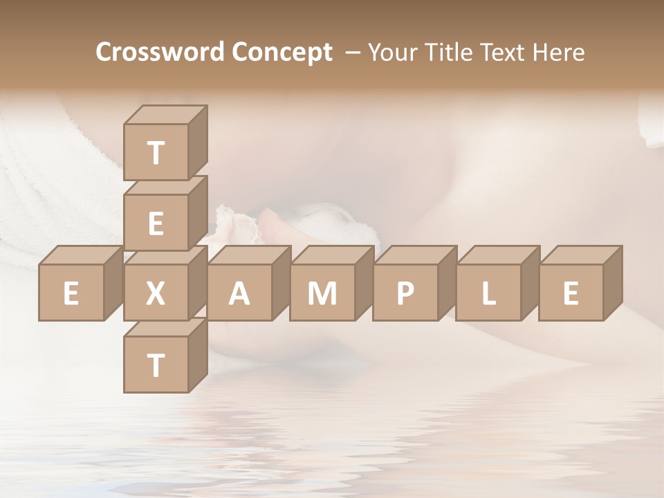 Woman Harmony White PowerPoint Template