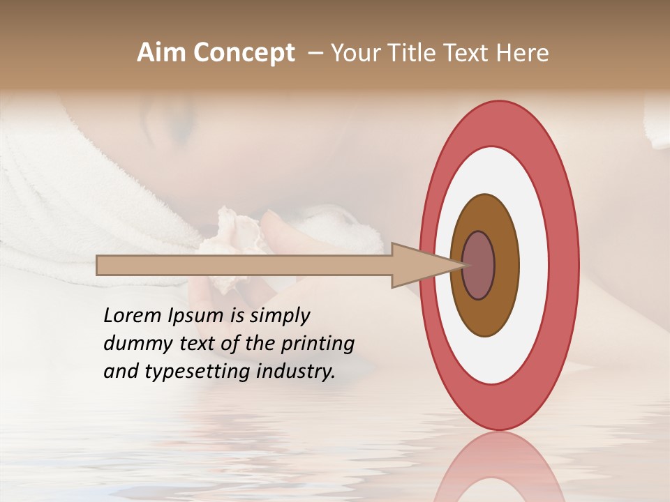 Woman Harmony White PowerPoint Template