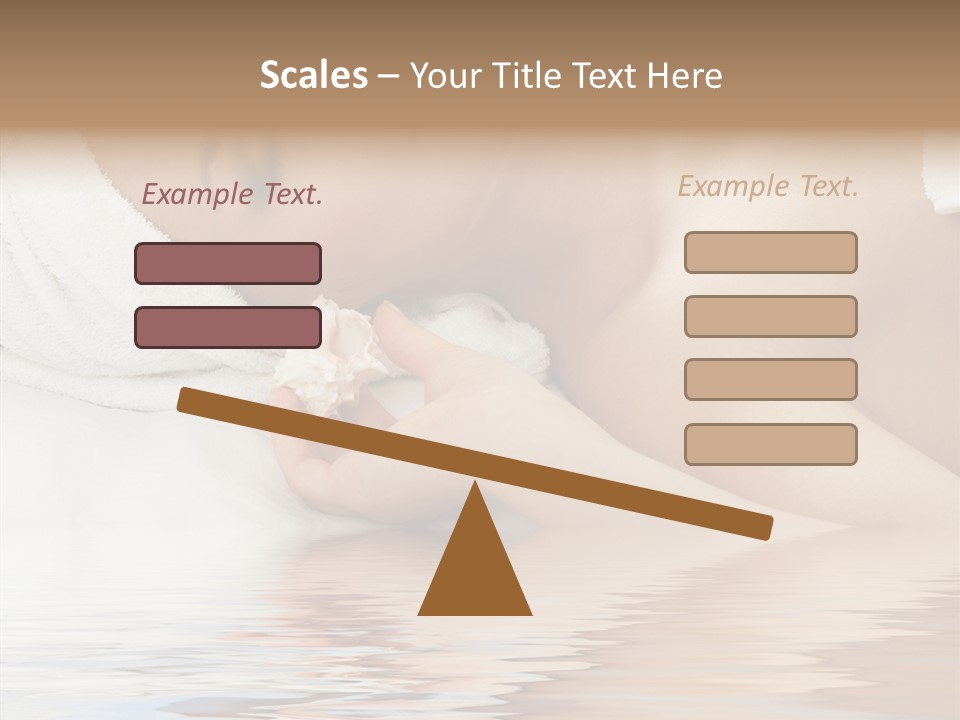 Woman Harmony White PowerPoint Template