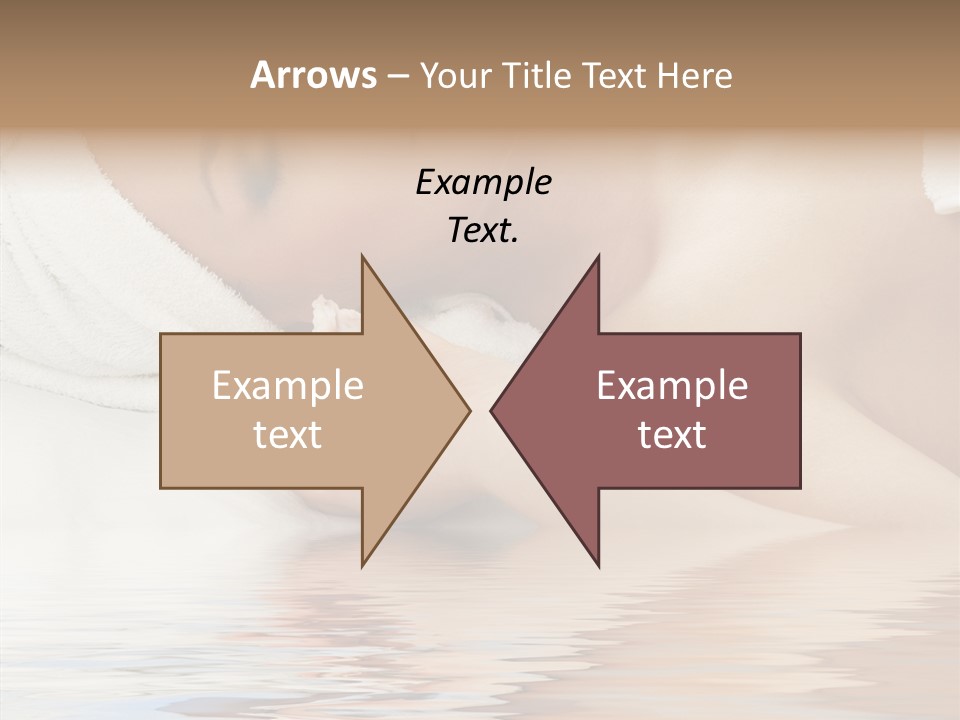 Woman Harmony White PowerPoint Template