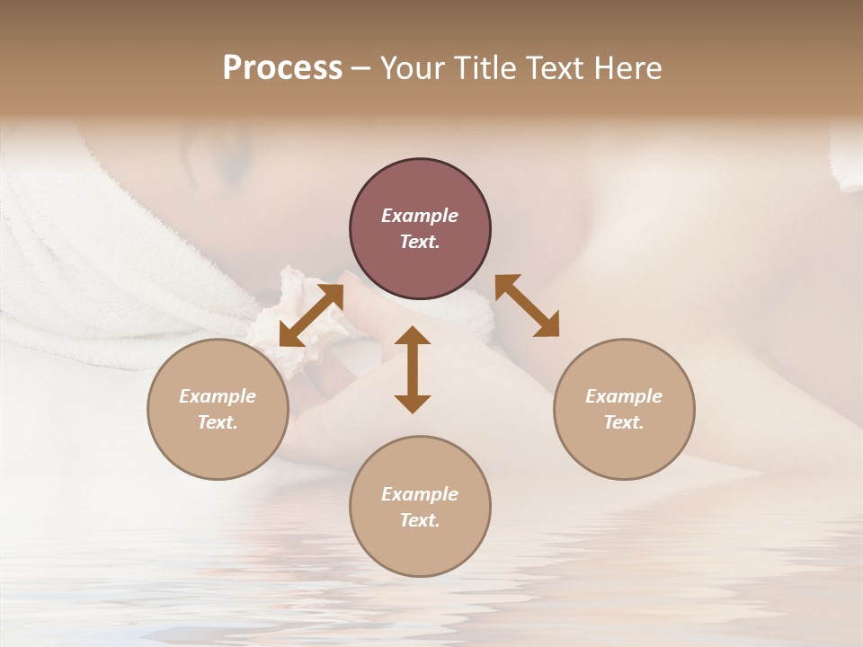 Woman Harmony White PowerPoint Template