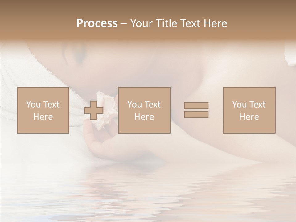 Woman Harmony White PowerPoint Template