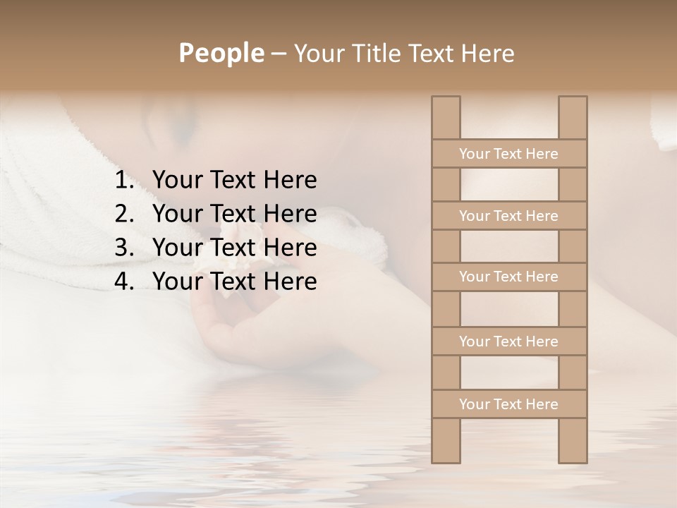 Woman Harmony White PowerPoint Template