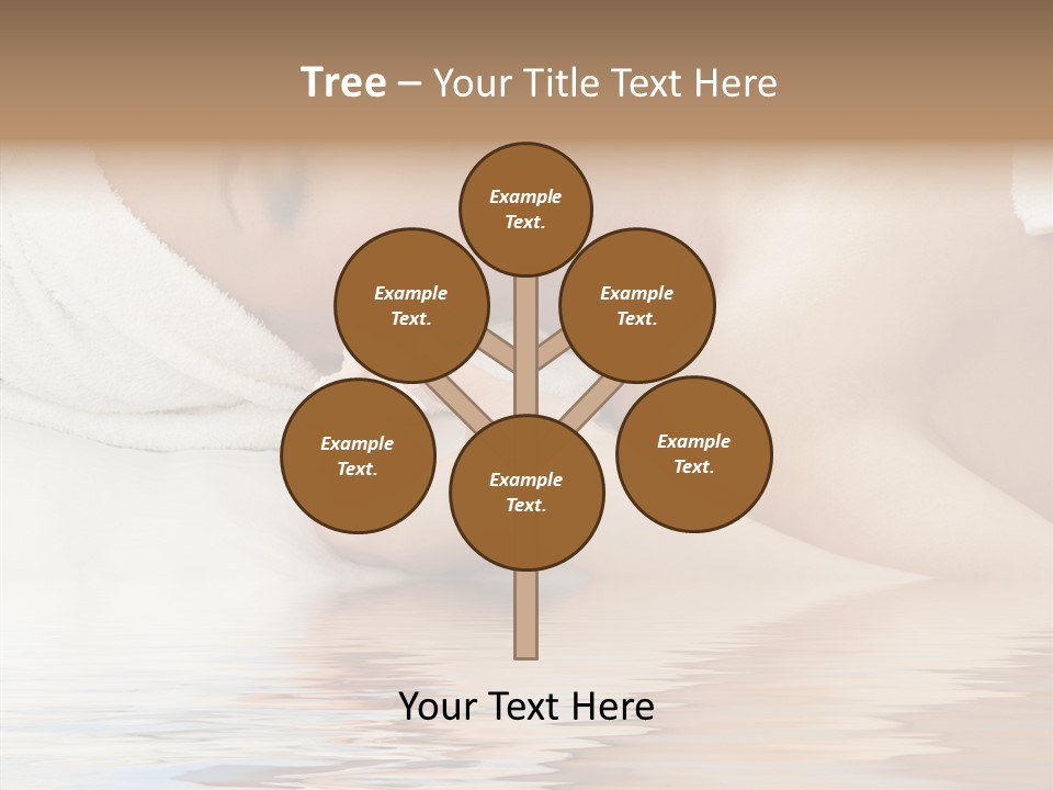 Woman Harmony White PowerPoint Template