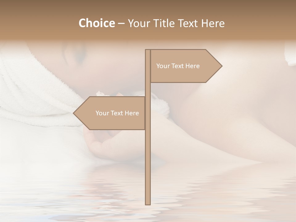 Woman Harmony White PowerPoint Template