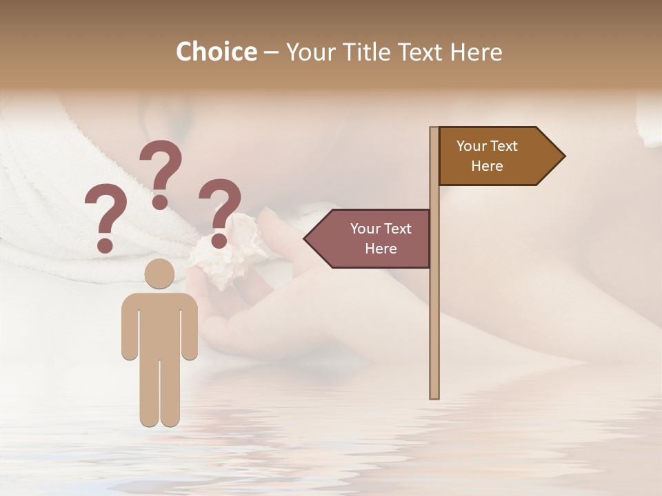 Woman Harmony White PowerPoint Template