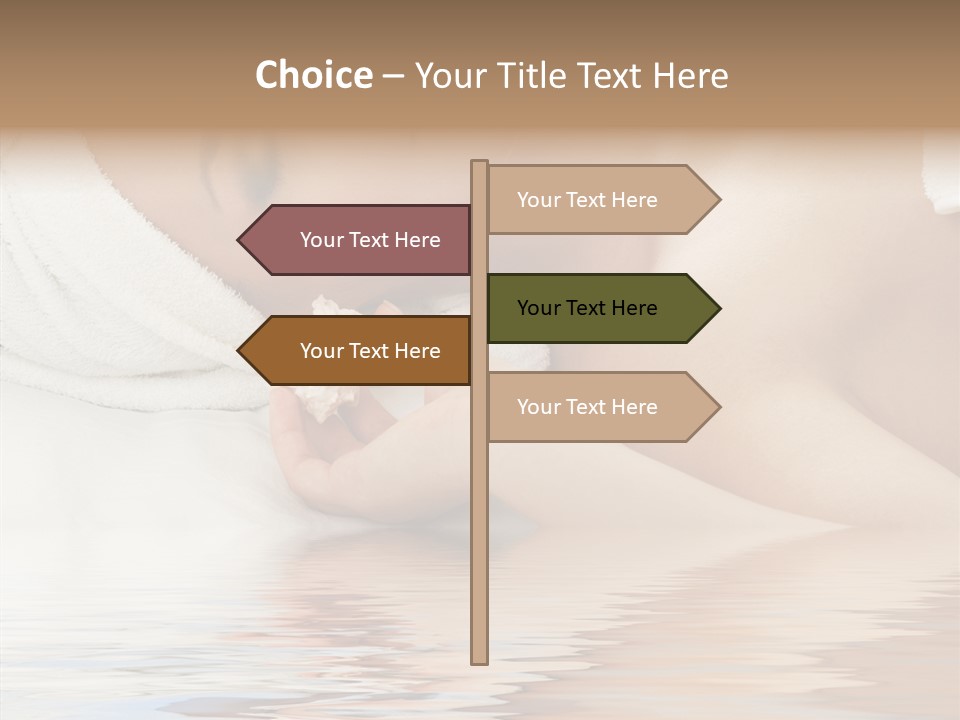 Woman Harmony White PowerPoint Template