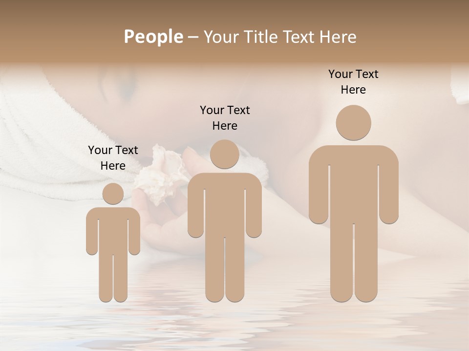 Woman Harmony White PowerPoint Template