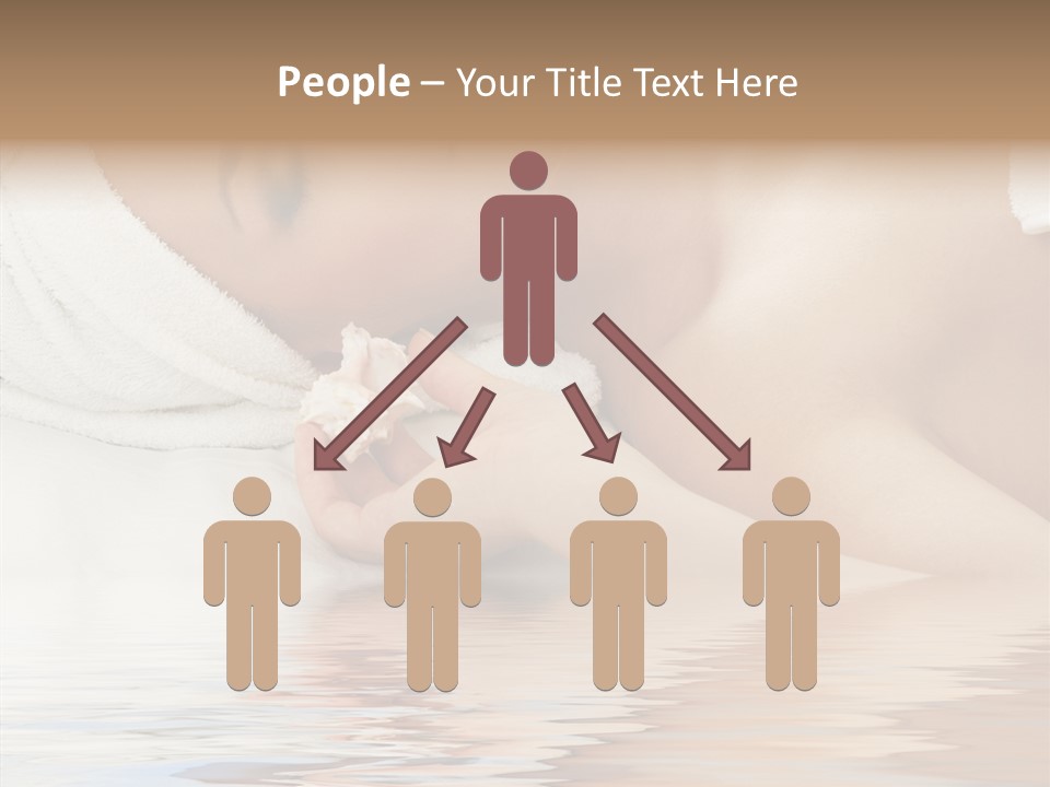 Woman Harmony White PowerPoint Template