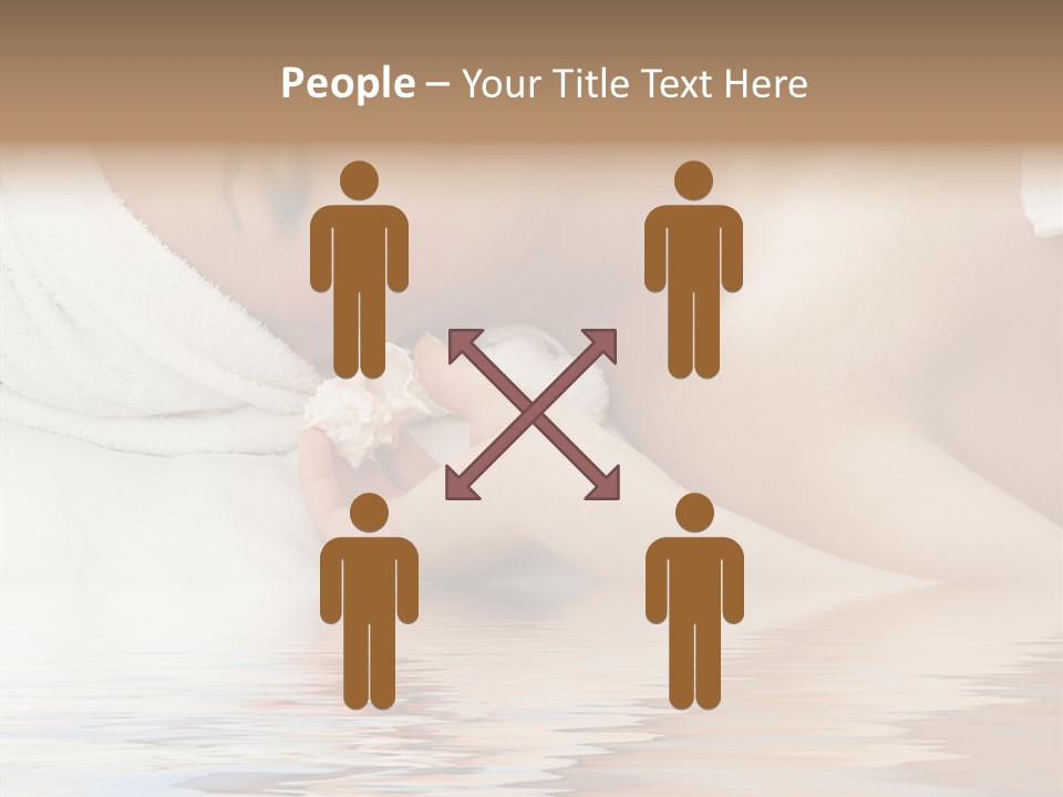 Woman Harmony White PowerPoint Template