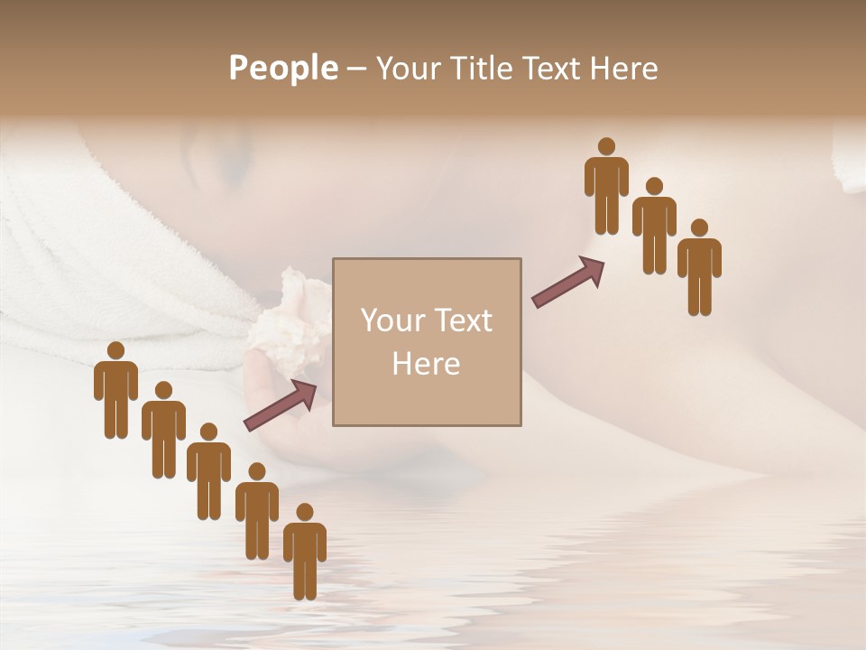 Woman Harmony White PowerPoint Template