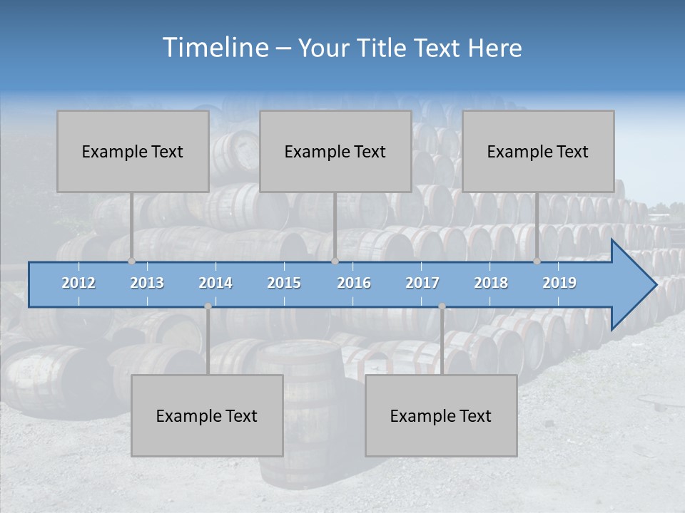 Stacked Alcohol Container PowerPoint Template