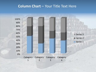 Stacked Alcohol Container PowerPoint Template