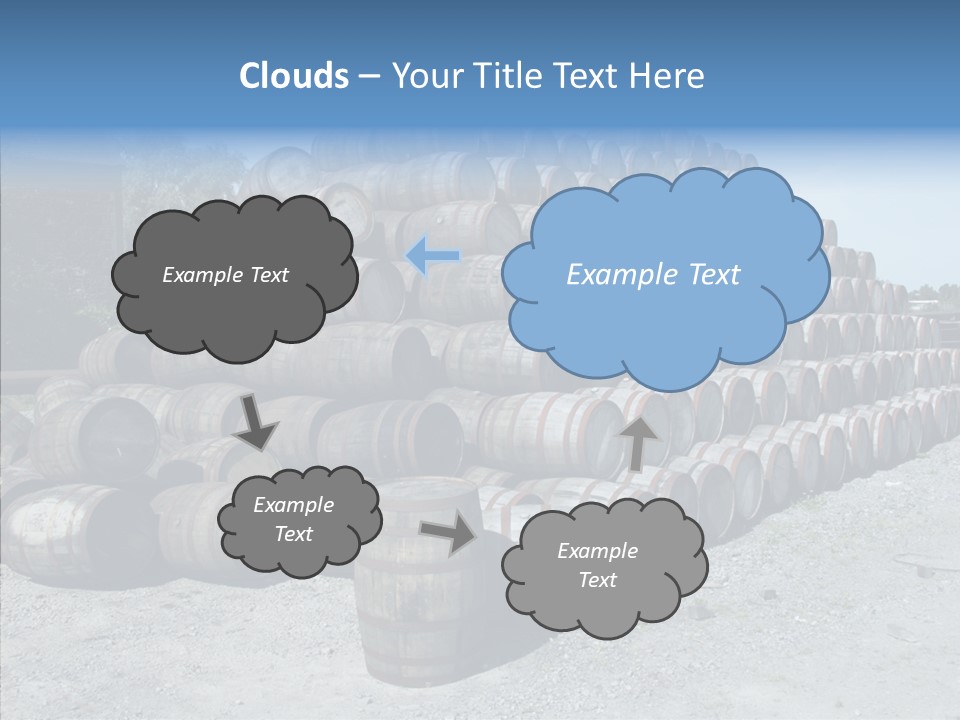 Stacked Alcohol Container PowerPoint Template