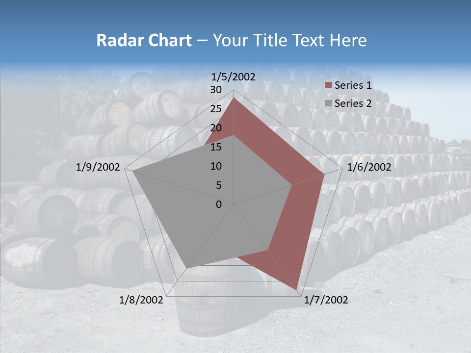 Stacked Alcohol Container PowerPoint Template