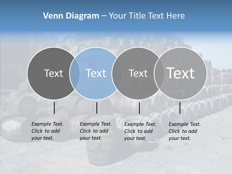 Stacked Alcohol Container PowerPoint Template