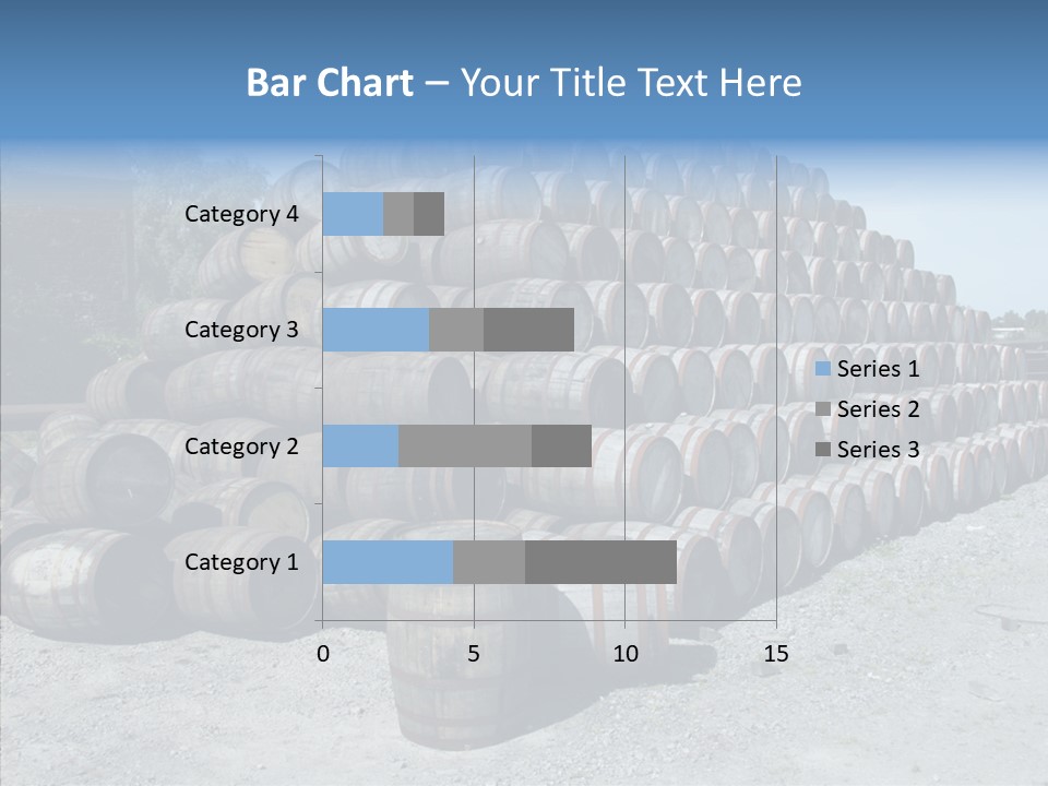 Stacked Alcohol Container PowerPoint Template