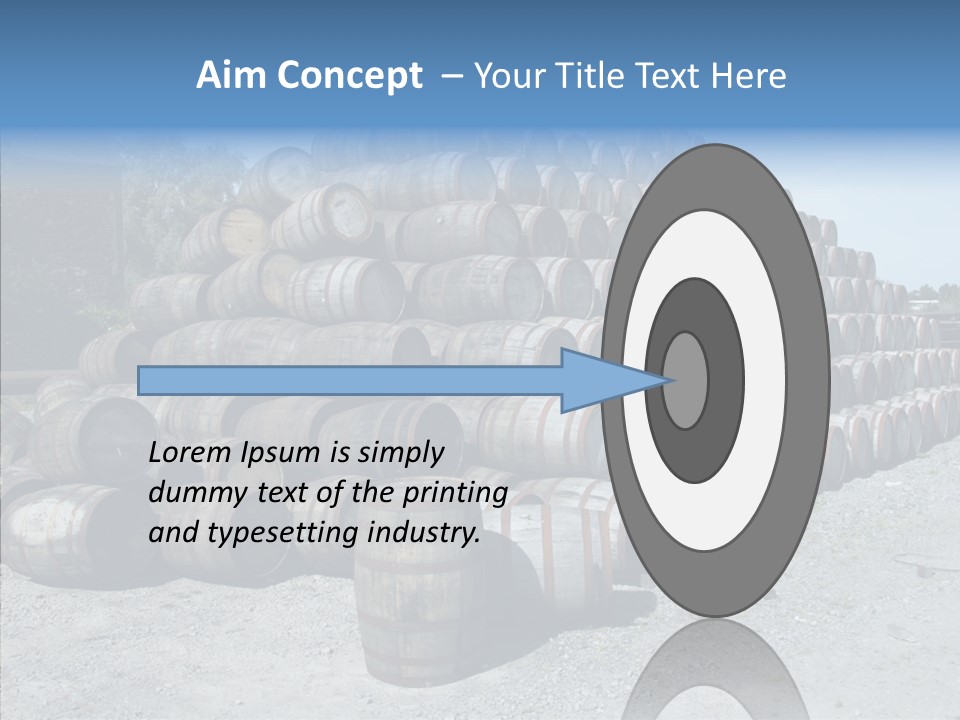 Stacked Alcohol Container PowerPoint Template