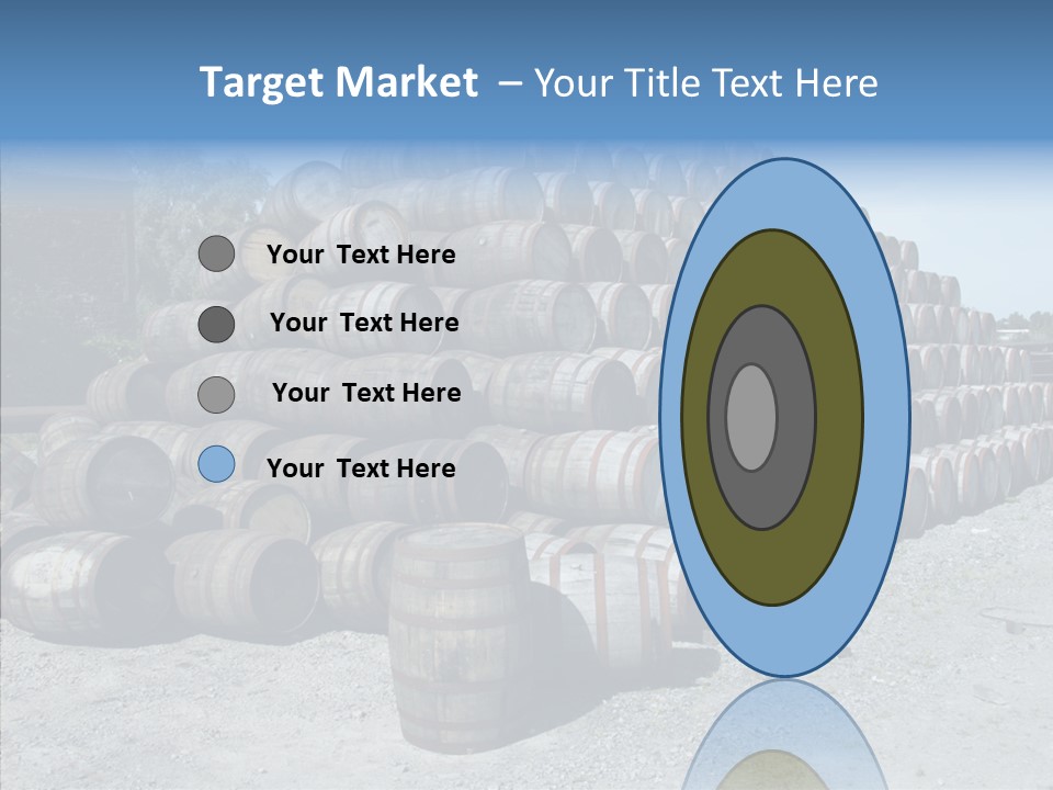 Stacked Alcohol Container PowerPoint Template