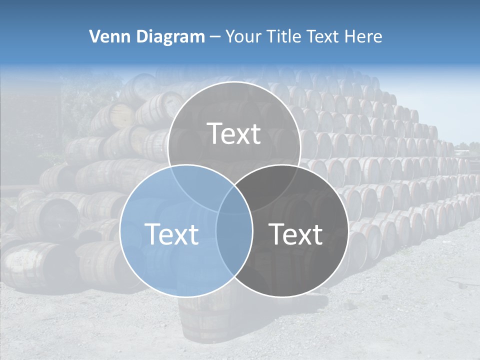 Stacked Alcohol Container PowerPoint Template