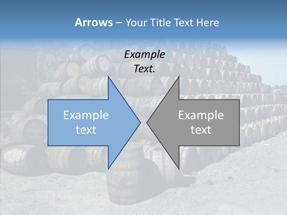 Stacked Alcohol Container PowerPoint Template