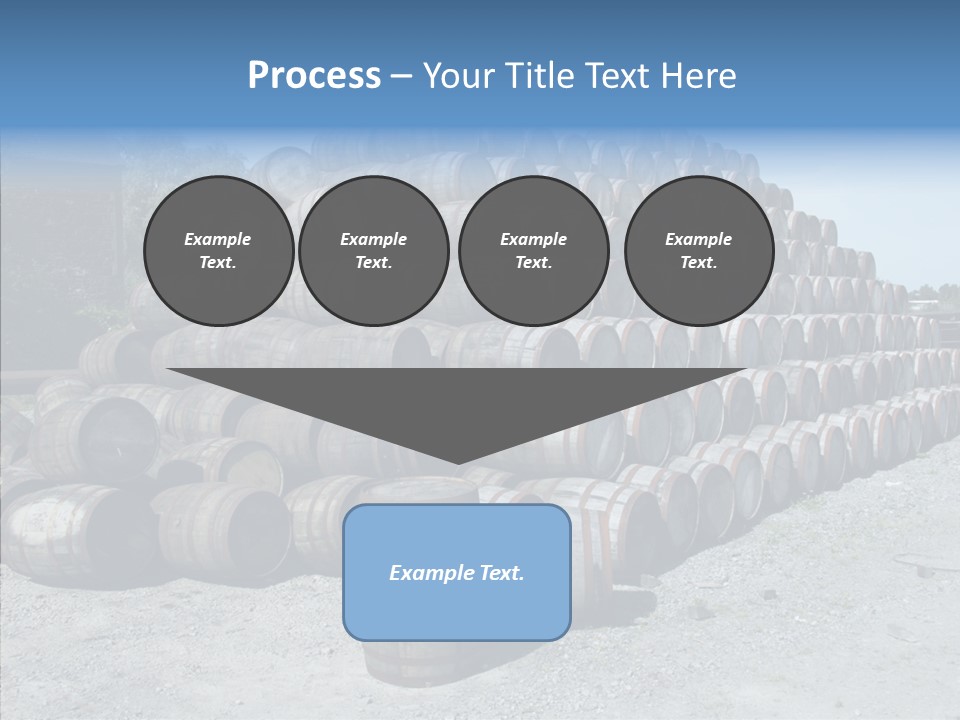 Stacked Alcohol Container PowerPoint Template