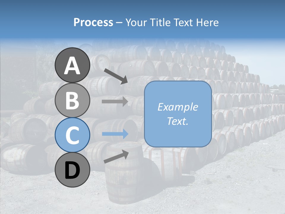 Stacked Alcohol Container PowerPoint Template