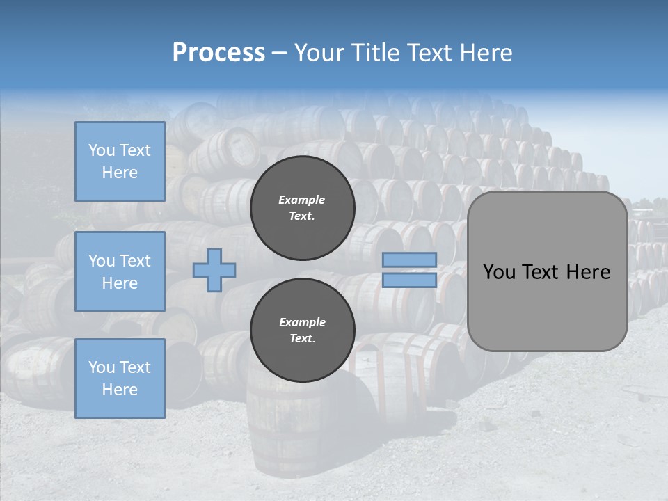 Stacked Alcohol Container PowerPoint Template