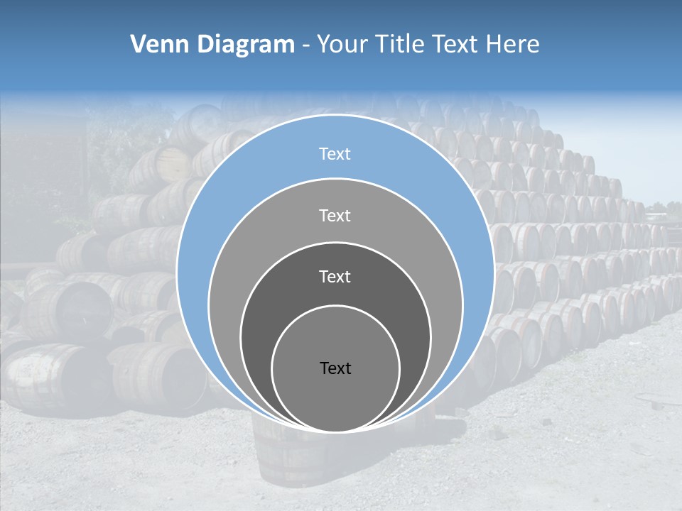 Stacked Alcohol Container PowerPoint Template