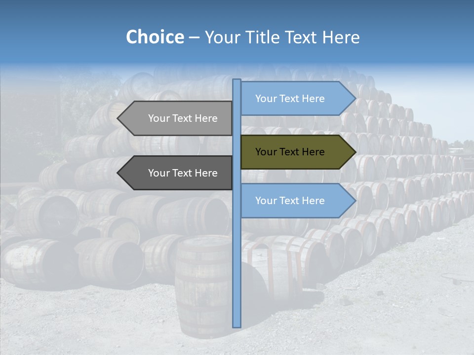Stacked Alcohol Container PowerPoint Template