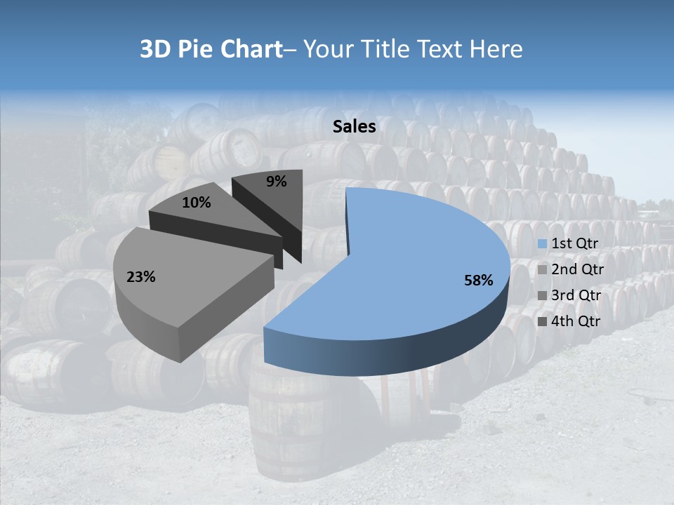 Stacked Alcohol Container PowerPoint Template