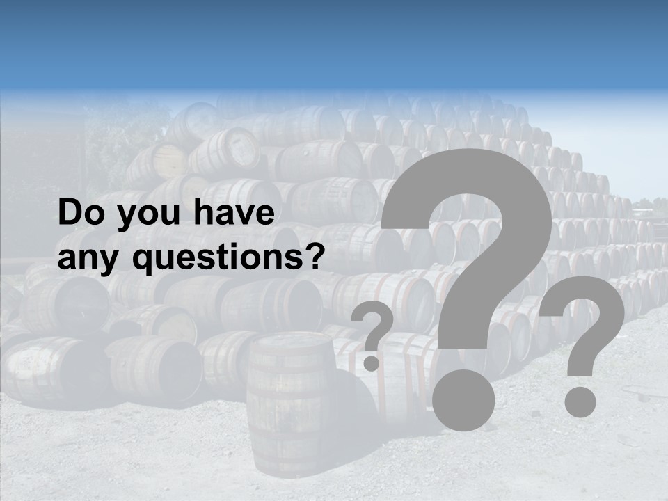 Stacked Alcohol Container PowerPoint Template