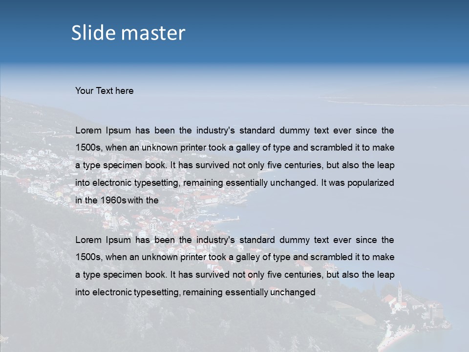 Tourist Sea Journey PowerPoint Template