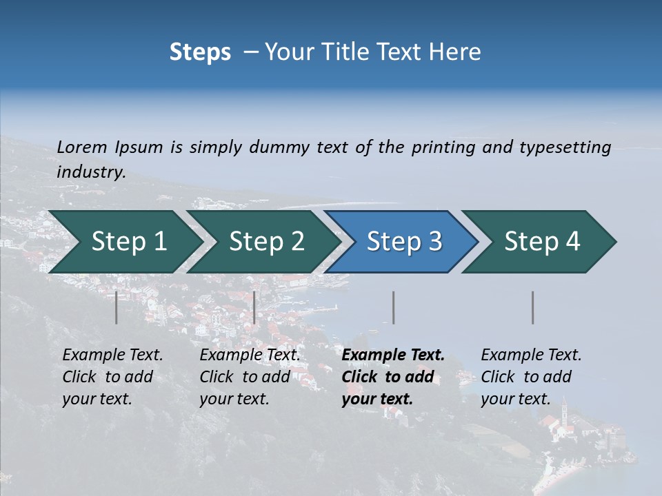 Tourist Sea Journey PowerPoint Template