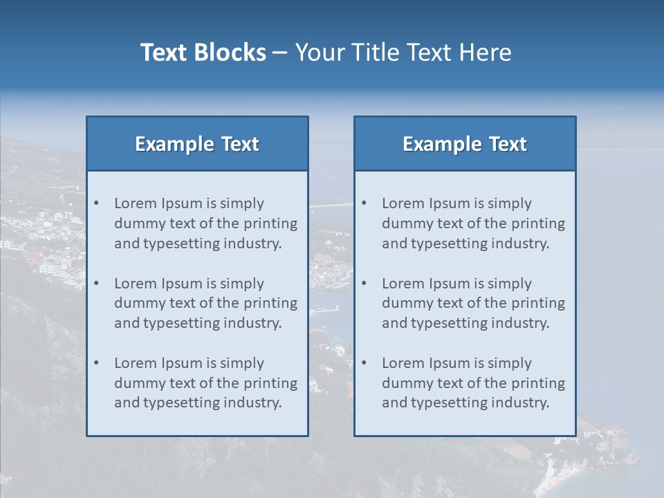 Tourist Sea Journey PowerPoint Template