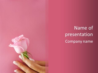 Anniversary Blossom Human PowerPoint Template