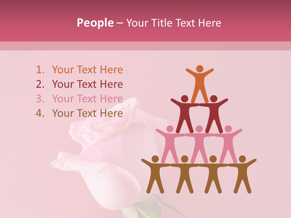 Anniversary Blossom Human PowerPoint Template