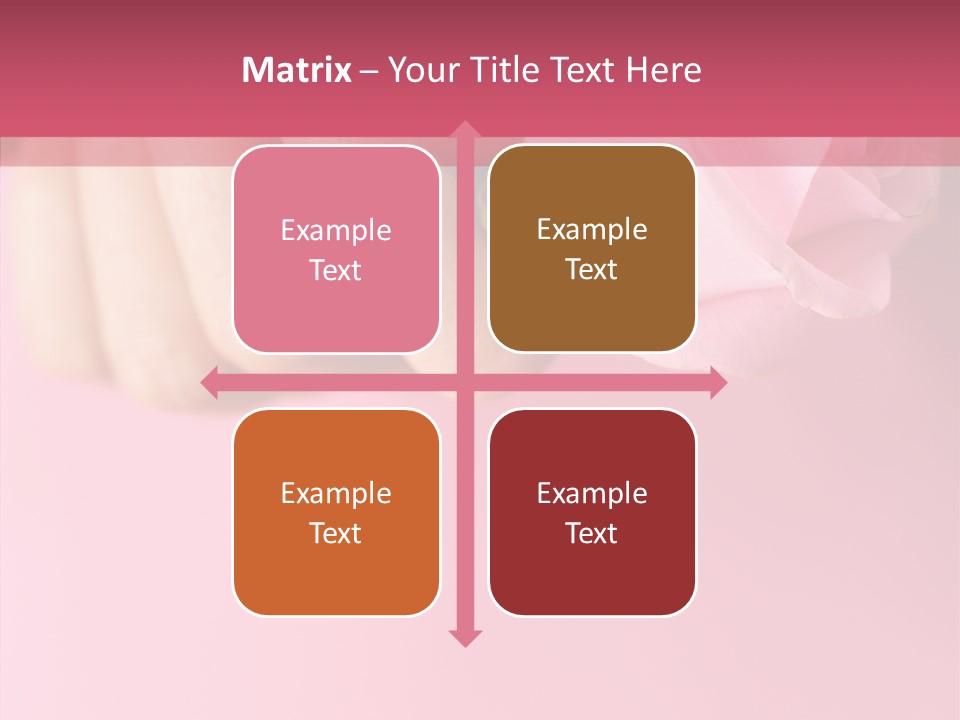 Giving Palms Pink PowerPoint Template