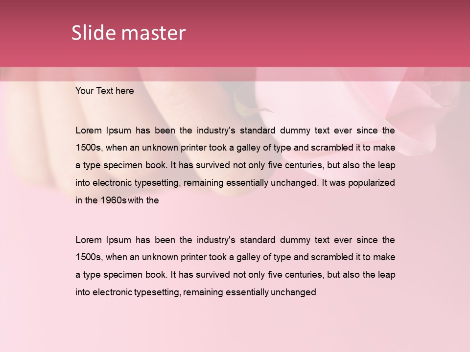 Giving Palms Pink PowerPoint Template