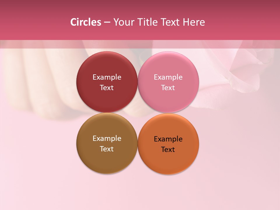 Giving Palms Pink PowerPoint Template