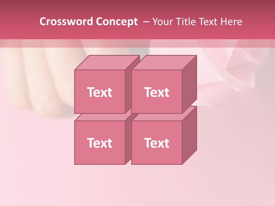 Giving Palms Pink PowerPoint Template