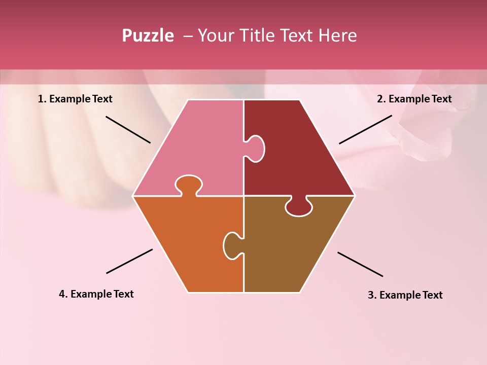 Giving Palms Pink PowerPoint Template