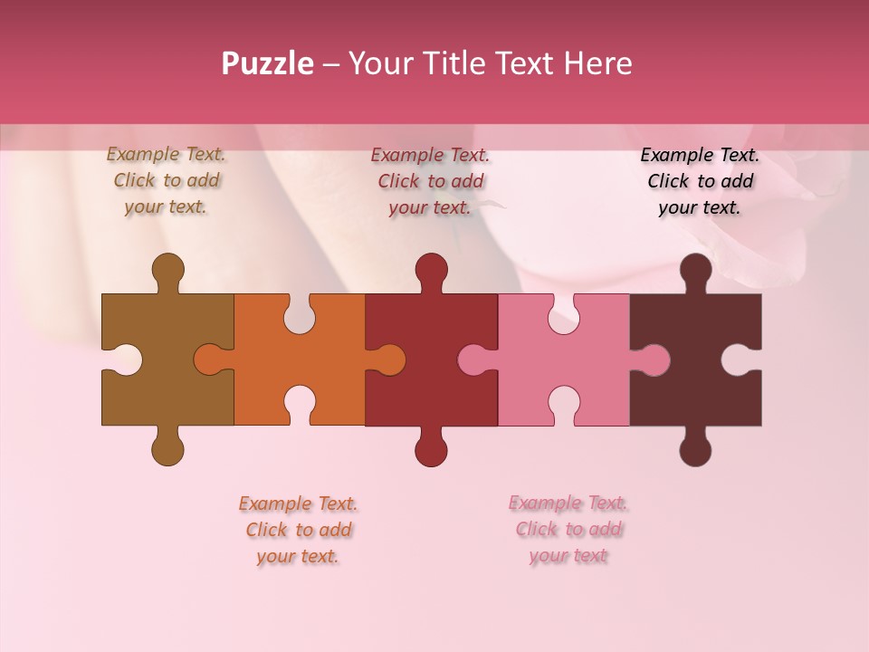 Giving Palms Pink PowerPoint Template