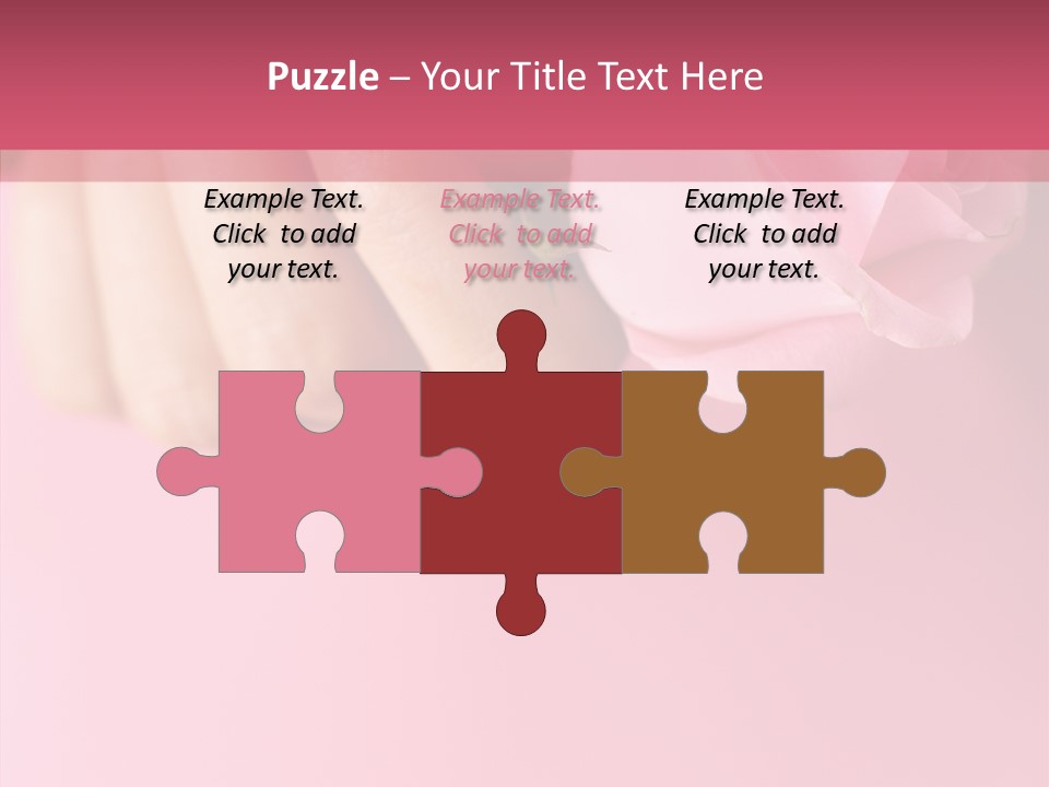 Giving Palms Pink PowerPoint Template