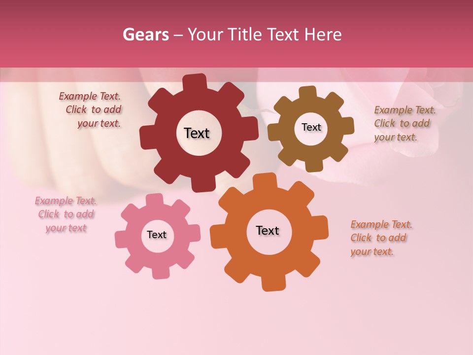 Giving Palms Pink PowerPoint Template