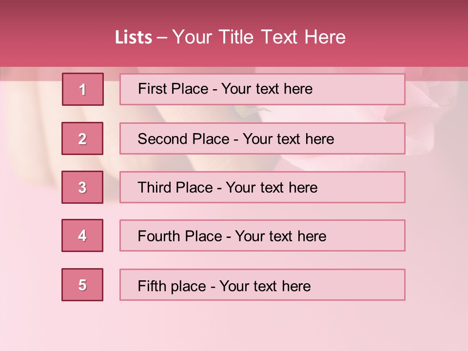 Giving Palms Pink PowerPoint Template